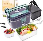 Electric Lunch Box Food Heater 2 in 1 Portable Heated Lunch Box for Car Truck