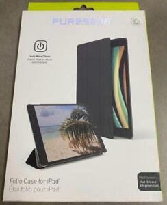 PureGear Folio Case for Apple iPad (5/6th Gen.)- Black/Clear