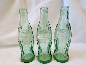 Vintage Bangladesh Coca-Cola Bottle 6.5 Oz Empty Green Glass