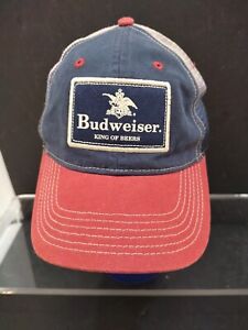Vtg Budweiser King Of Beers Trucker Hat Mesh Snapback, Quake City Caps