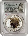 2023-S $1 Reverse Proof PEACE DOLLAR PCGS PR70 First Day Of Issue Silver Coin.