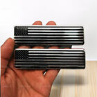 Black Metal USA American Flag Car Trunk Emblem Badge Decals Stickers Accessories (For: More than one vehicle)
