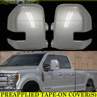 2020-2022 2023 2024 Ford F250-F550 Mirror COVERS W/TS NO TEMPSH JS ICONIC SILVER