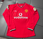 David Beckham 2000-02 Manchester United Home long sleeve jersey