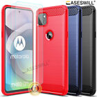 For Motorola One 5G UW Ace Slim Carbon Fiber Soft TPU Case + Screen Protector