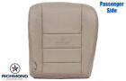 2002 Ford Excursion 7.3L Diesel -Passenger Side Bottom LEATHER Seat Cover Tan
