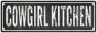 COWGIRL KITCHEN Shabby Chic Black Chalkboard Metal Sign Decor 106180050066