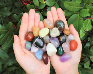 Assorted Mix Tumbled Stones: SMALL, MEDIUM or LARGE Sizes Wholesale Bulk Lots