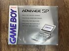 (Box Only) Silver Console - Nintendo Game Boy Advance SP Platinum Authentic