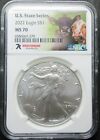 2022 WISCONSIN STATE SERIES AMERICAN EAGLE 1 OZ .999 FINE SILVER DOLLAR NGC MS70