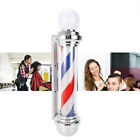 New ListingBarber Shop Pole Light Rotating LED Stripes Hair Salon Open Sign Outdoor/Indoor
