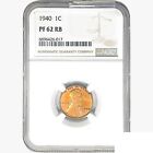 New Listing1940 Wheat Cent Coin NGC PF62 RB