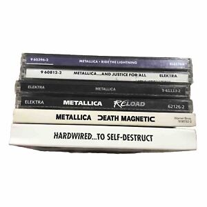 New ListingMETALLICA 6 CD Lot Good/VG Lightning Justice Black Reload Magnetic Hardwired MTV