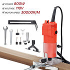 30000RPM 1/4'' 800W Electric Hand Trimmer Wood Laminate Palm Router Joiner Tool
