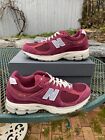 Men’s - New Balance 2002R Suede Pack - Red Wine Bordeaux  Size 9.5