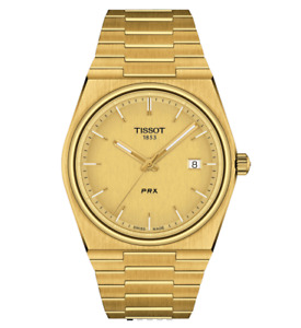 Tissot PRX Champagne Dial Gold PVD 40mm Men's Watch - T137.410.33.021.00