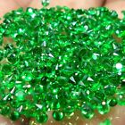100 pcs Green Emerald Round Cut 2x2 mm Lot Loose Gemstone GDGL Certified R 104
