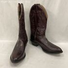 Boulet Burgundy Cowboy Western Boot GoodYear Welt Men Size 12