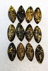 Rare Green Baltic Amber LOT 12 marquise cabochon size 4 x 10 mm weight 4.5 crts