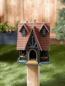 Birdhouse Bird House Wooden Hanging Outdoor Garden Yard Decor Storybook Cottage