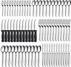 72Pcs Silverware Set Stainless Steel Flatware Set for 12 Cutlery Kitchen Utensil