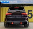 Dry Carbon Rear Tail Trunk Spoiler Wing Lip Trim Fit For BMW X5M F95 2019-2022