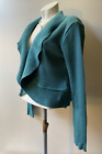 M&S Per Una - Teal Cropped 50% Wool Blend Cardigan - Long Sleeved - Large -  New