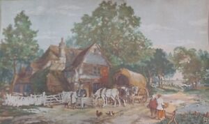 French AUBUSSON Tapestry THE COUNTRY FARM