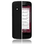 Skinomi Carbon Fiber Black Phone Skin+Screen Protector Cover for Google Nexus 4