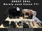 Canon EOS Rebel T7i DSLR Camera with 18-55mm Lens  more Lens Bundle with extras!