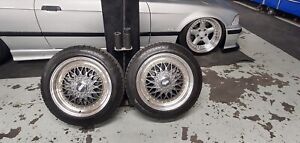 BBS RS style Rims 16x7.5 4x100 Et35 With 205/50/16 Tires, BMW E30 E21 2002