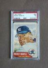 1953 Topps Baseball Mickey Mantle 2nd Year Card #82 PSA Graded 1 Poor Condition