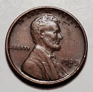 1929 S LINCOLN WHEAT PENNY #C2845