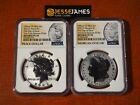 2023 S REVERSE PROOF SILVER PEACE & MORGAN DOLLAR NGC PF70 FIRST DAY ISSUE FDI
