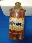 Golden Amber Cone top beer can ,    Empty can