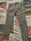 AG the tellis in wild mushroom sueded stretch sateen pants 34 x 34 mens NEW