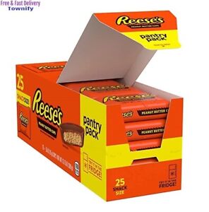 REESE'S, Milk Chocolate Peanut Butter Cups Snack Size Candy, Gluten Free, Indivi