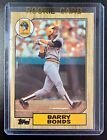 1987 Topps #320 BARRY BONDS Rookie RC  Baseball Card NM-MT Pittsburgh Pirates