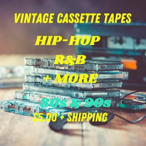 Vintage Cassette Tapes Pick & Choose 80s 90s Hip-Hop/Funk/Soul/ R&B & More
