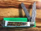 Hen And Rooster Stag Turkey Trapper Solingen Germany 312DS NIB In Case Knife