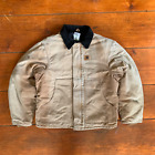 Vintage Carhartt J22 Quilt Lined Faded Tan Arctic Jacket - Medium