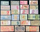 Old Foreign Paper Currency LOT OF 23 BANKNOTES World Money EXACT NOTES SHOWN