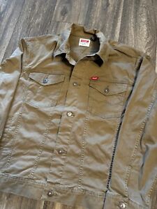 Wrangler Workwear Light Brown Button Up Jacket New With Tags Size XL