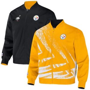 Men's NFL x Staple Gold Pittsburgh Steelers Reversible Core Jacket Size 3XL