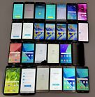 Lot Of 26 Mixed Samsung Galaxy Phone - Cracked - Working - For Parts Only! Read!