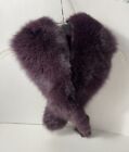 Genuine Fox Fur Purple Collar Scarf