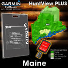 Garmin HuntView PLUS MAINE Map - MicroSD Birdseye Satellite Imagery 24K Hunt