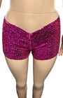 Anemone Barbie Pink Sequin Short Shorts One/Size 80’s Cosplay Costume Rave Party