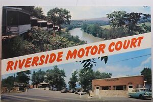 Virginia VA Front Royal Riverside Motor Court Postcard Old Vintage Card View PC