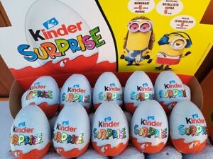 10x Kinder Chocolate Eggs with toy inside